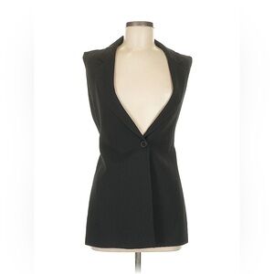 Zara Black Sleeveless Blazer Vest